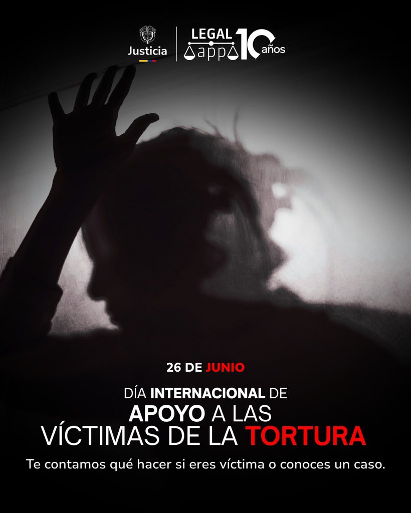 LegalAppMJ's tweet photo. 🕊️ La tortura nunca tiene justificación. 

Cada persona tiene derecho a vivir libre de tratos crueles, inhumanos o degradantes.

En LegalApp te orientamos sobre qué hacer si has sido víctima o conoces un caso relacionado.

🔗 Consulta la ruta de justicia: https://t.co/Xnz99f1XWM https://t.co/izx5TAPgBP