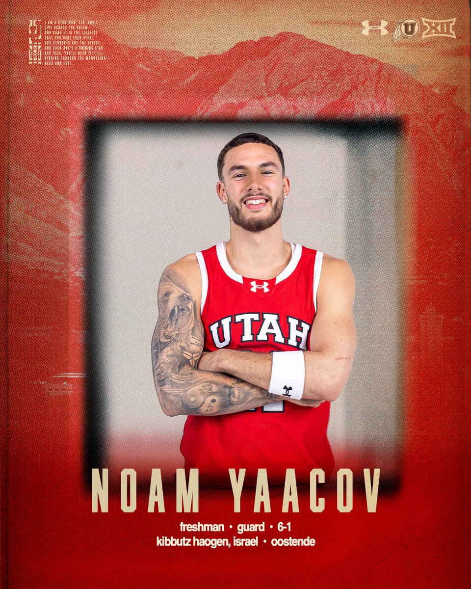 UtahMBB's tweet photo. Can't wait to have you join us, @NoamYaacov!

🔗 https://t.co/BeBbfGHakA

#GoUtes https://t.co/u9OSC9rB0R