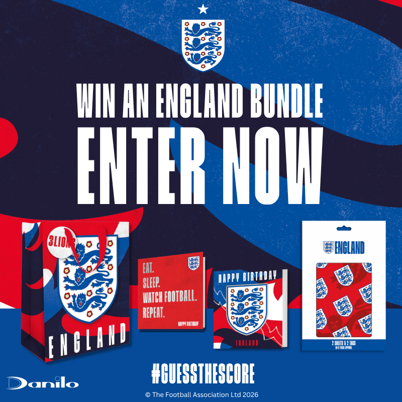 CalendarsUK's tweet photo. ⚽ Guess the Score. Win Official England FC Prizes. ⚽
Think you've got match-winning prediction skills? 

Comment below with your score prediction before kick-off today.

Everyone who correctly predicts the final score before the England vs Panama match starts at 10pm, will be entered into a prize draw, with one lucky winner receiving an official @England gift bundle, including a selection of cards, gift wrap, gift bag and an England Men's 2027 Calendar.

T&Cs apply. https://t.co/OyQ8KdZEAW

UK entries only. Entrants must be aged 18 or over.