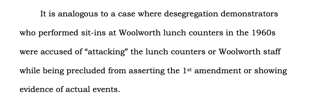 kyledcheney's tweet photo. The lawyer for Dominic Pezzola, the man who did this to the Capitol on Jan. 6, while senators were evacuating, compares the widely documented attack to a 1960s sit-in at Woolworth's. https://t.co/gtzTmh4KpO https://t.co/qAMrPaRdx6