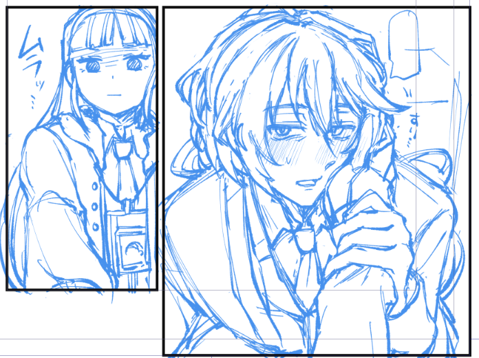 isurugiratone's tweet photo. 最近下描きレイヤーを覚えた、というエンキムの下描き https://t.co/DZ4uFMad49