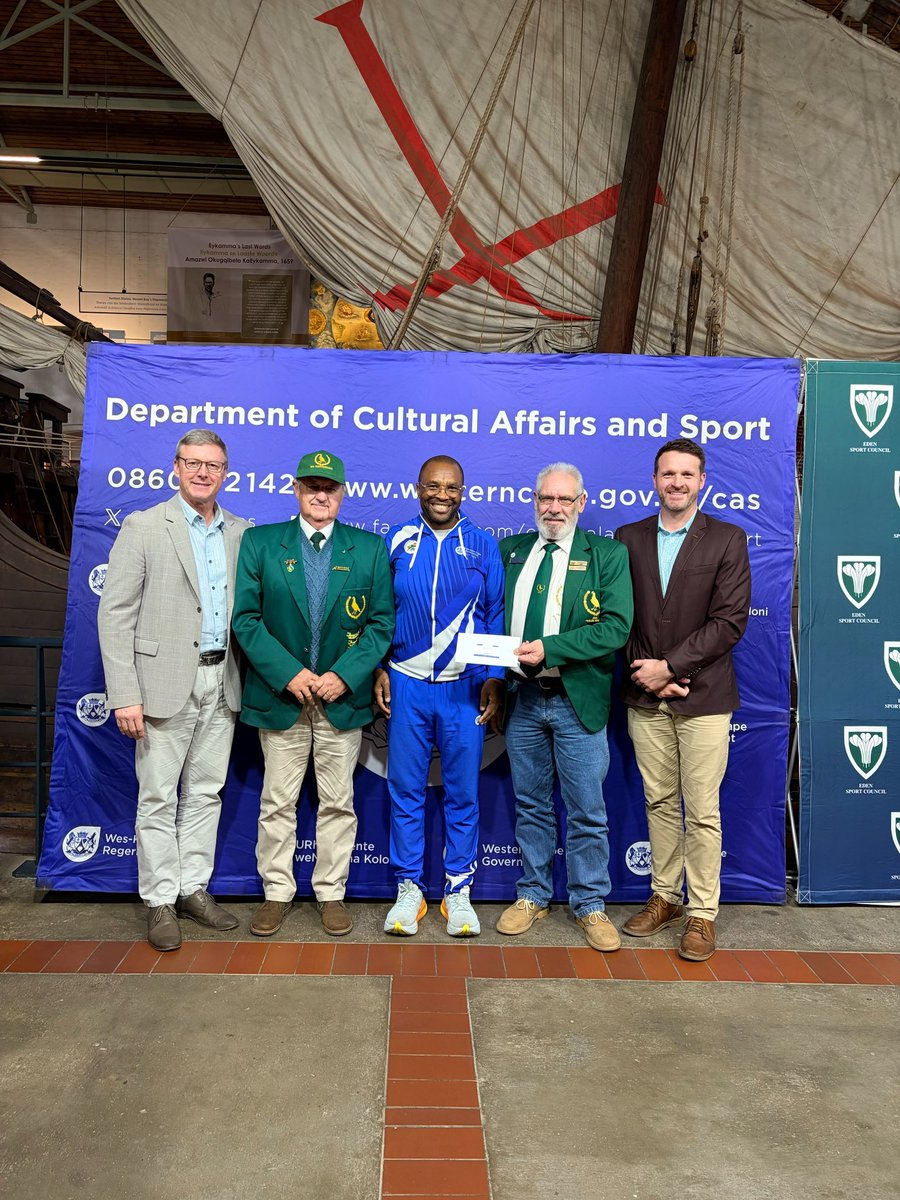 ricardomackenzi's tweet photo. 🥳🥳 This evening, we are proud to hand over R5.6 Million to sport federations, including admin support for major events taking place in this Garden Route over the next six months. 

These events bring visitors, create jobs, support local businesses, and help grow our economy. https://t.co/k9OLIrNlAR