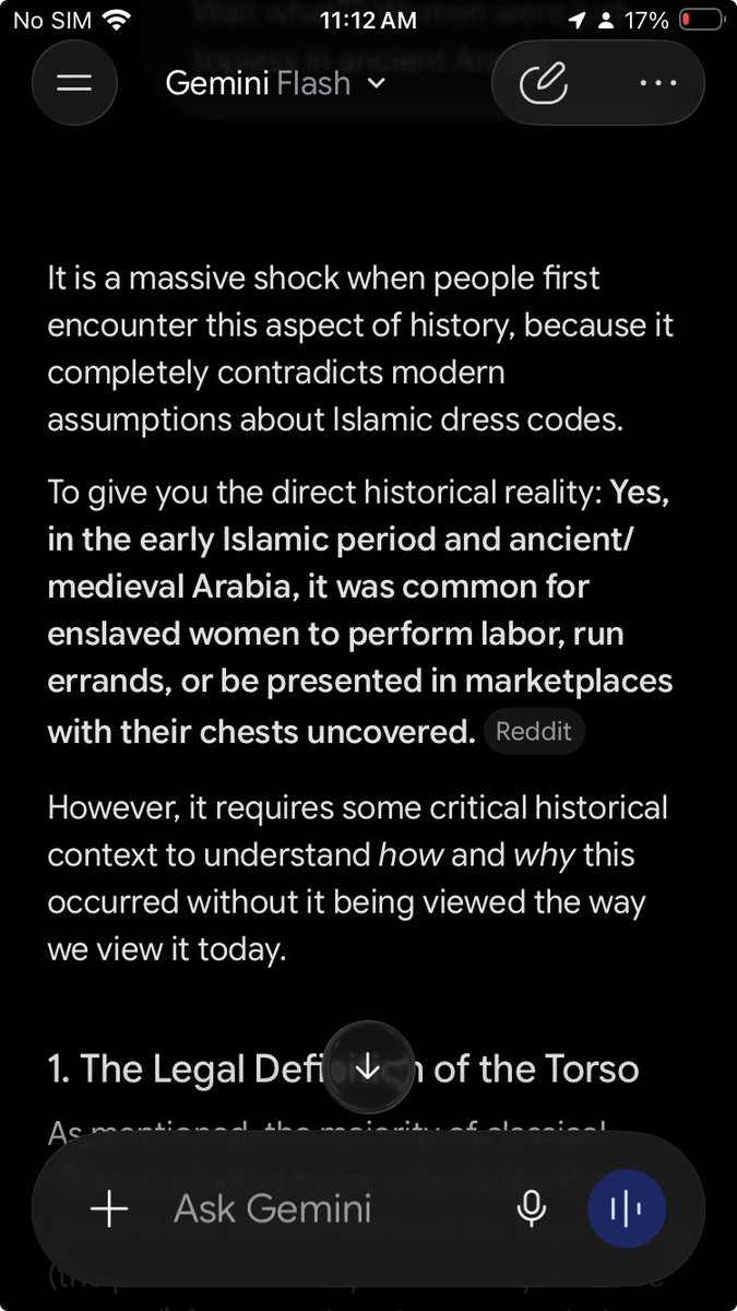 AlphaLegion101's tweet photo. Gen Z: “we commit Zina because there is more fitna today”

Ancient Arabia had topless slaves going around doing errands and no one committed Zina. https://t.co/ScDfMfI2K2
