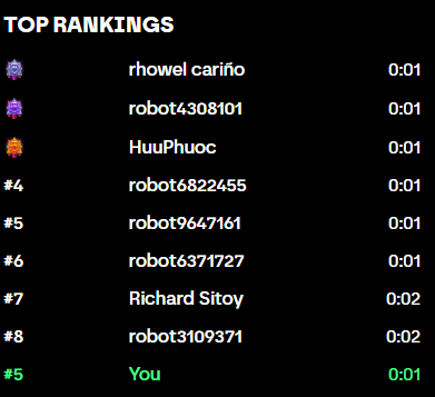 adelardralph's tweet photo. Day 2

Hari ini hoki banget cu, dapet task tinggal angkat doang, ini tercepat gw sih, cuman butuh 1 detik doang kwkwwk, sampe masuk leaderboard. 

Mama aku di leaderboard @axisrobotics 

Ayo yang belum join, seru coi, main robot-robotan anggap aja lagi main game!! https://t.co/PbWiLMzczV