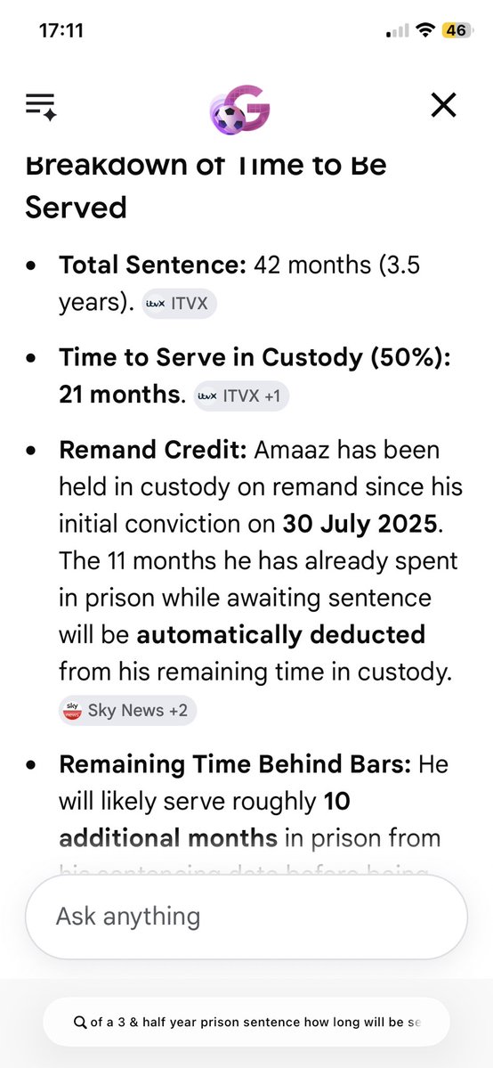 rose93676's tweet photo. @TheGriftReport Just searched info on how long he will serve 
&amp; he will be out in around 10mths 🫨 &amp; back on the streets 😳 https://t.co/TgDtHm5kVU