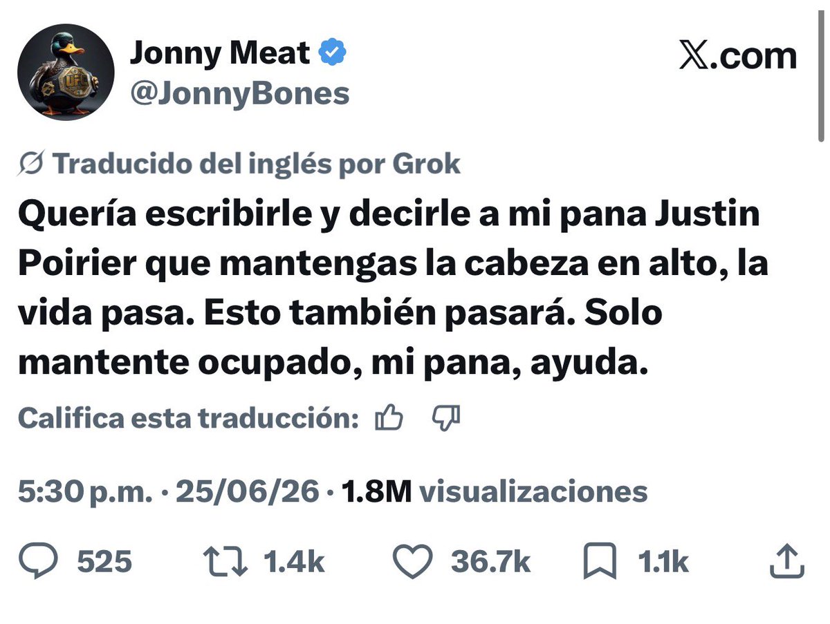 ElClubDeLaMMA's tweet photo. Sabía que tener a Justin Poirier guardado en mi galería por meses iba a servir de algo https://t.co/lPlYiBaImm