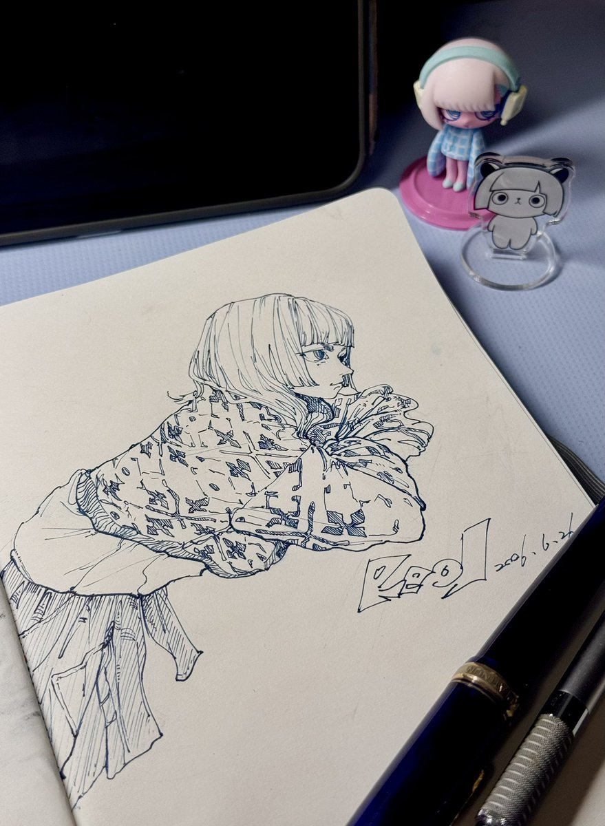 Lamtoreol's tweet photo. #れをるゑ #Reol 
覺得造型非常可愛所以畫下來了^^
（附帶掃描版） https://t.co/n6St5qLWQc