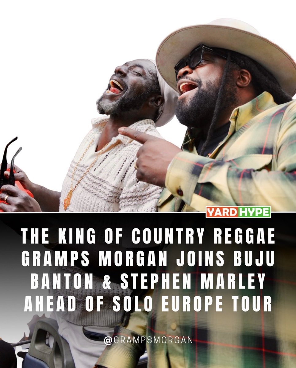 YardHype's tweet photo. Singer @grampsmorgan of @morganheritage joins @bujubanton @stephenmarley on tour ahead of his solo European Tour #contractormusicmarketing https://t.co/ExWjoNnV1D