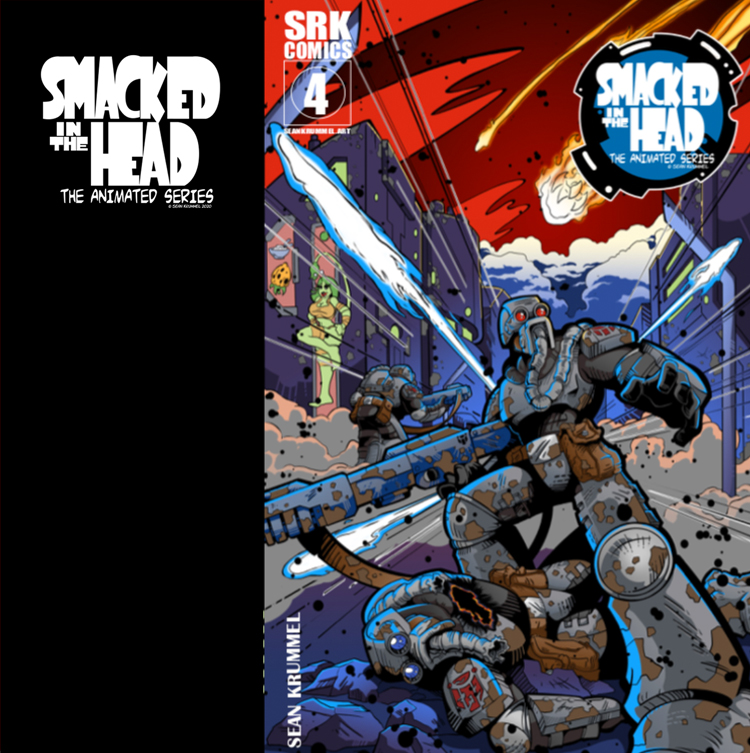 SeanKrummel's tweet photo. Issue four is at the printers. Get the first three here. https://t.co/wtqZF9aLoH 
@KrumsWorld  #smackedinthehead https://t.co/Z5SiGJsorv