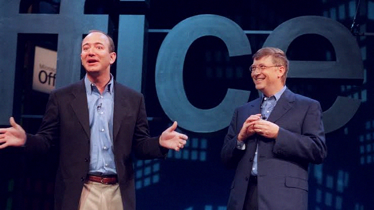 _AxRzz's tweet photo. Microsoft $MSFT is now $250 billion ahead of Amazon $AMZN 🚀

Microsoft - $2.75T
Amazon - $2.5T https://t.co/k2AV8KwL22