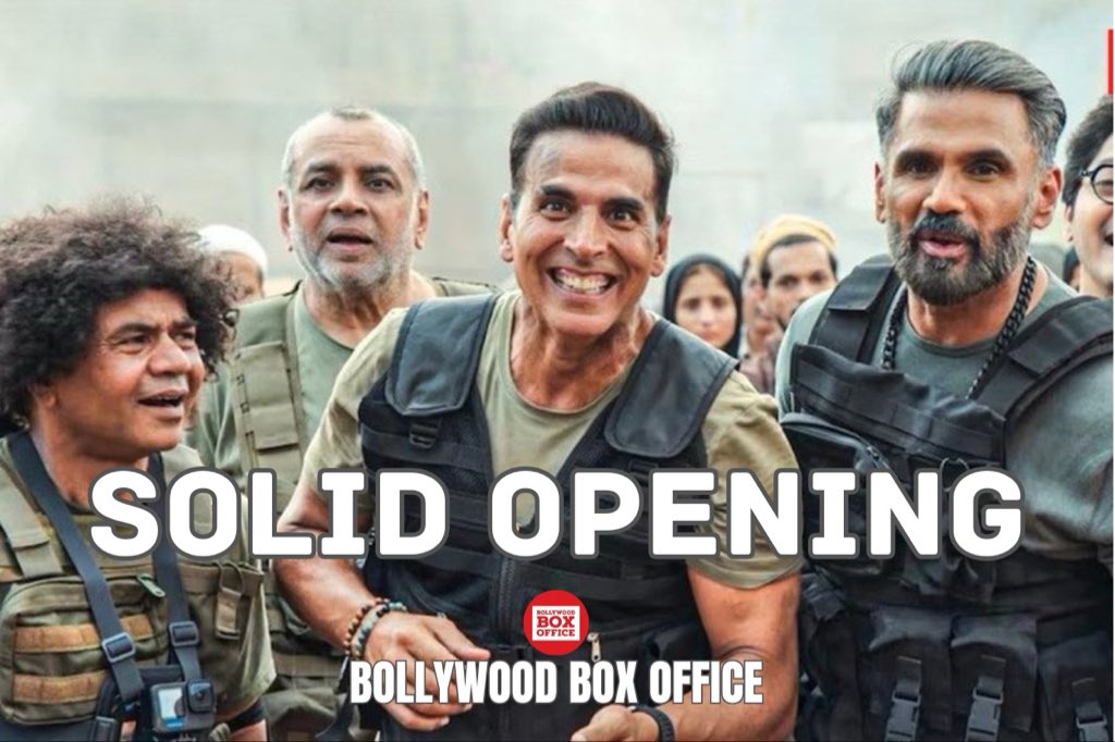 Bolly_BoxOffice's tweet photo. #WelcomeToTheJungle takes a VERY GOOD start at the box office, collecting around ₹17.75 crore NETT and heading towards an opening day of approximately ₹21.50 crore NETT as per early estimates.

The #AkshayKumar starrer witnessed PHENOMENAL growth throughout the day, with evening and night shows performing exceptionally well.

Even more importantly, tomorrow’s advances are SUPER STRONG, which is definitely a positive sign and indicates strong word of mouth.

Now, a solid opening and a huge weekend are firmly on the cards. 🤞🔥