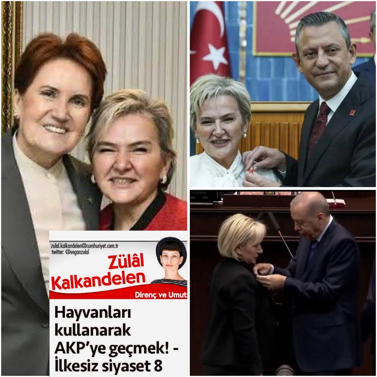 veganzulal's tweet photo. 17 Haziran 2026’da CHP’den istifa ettiğinde AKP’ye geçeceğini tahmin etmiştim. Çünkü açık ki Özdemir, 8 Ekim 2024’te CHP’ye geçerken de yerel seçimler sonrasında oy oranı yükselen ve ülkenin birinci partisi konumunda olan bir partide pozisyon alma amacını taşıyordu. 

Sonra baktı ki mutlak butlan kararından sonra CHP’de işler sarpa sarmaya başladı; AKP’nin attığı çelmelerle istifa eden edene, o da yeni bir seçim öncesinde yine yeni bir pozisyon alarak aklınca konumunu garantiledi. Böylece aynı seçim döneminde, ü�� yıl içinde üç parti değiştiren ilk milletvekili oldu!