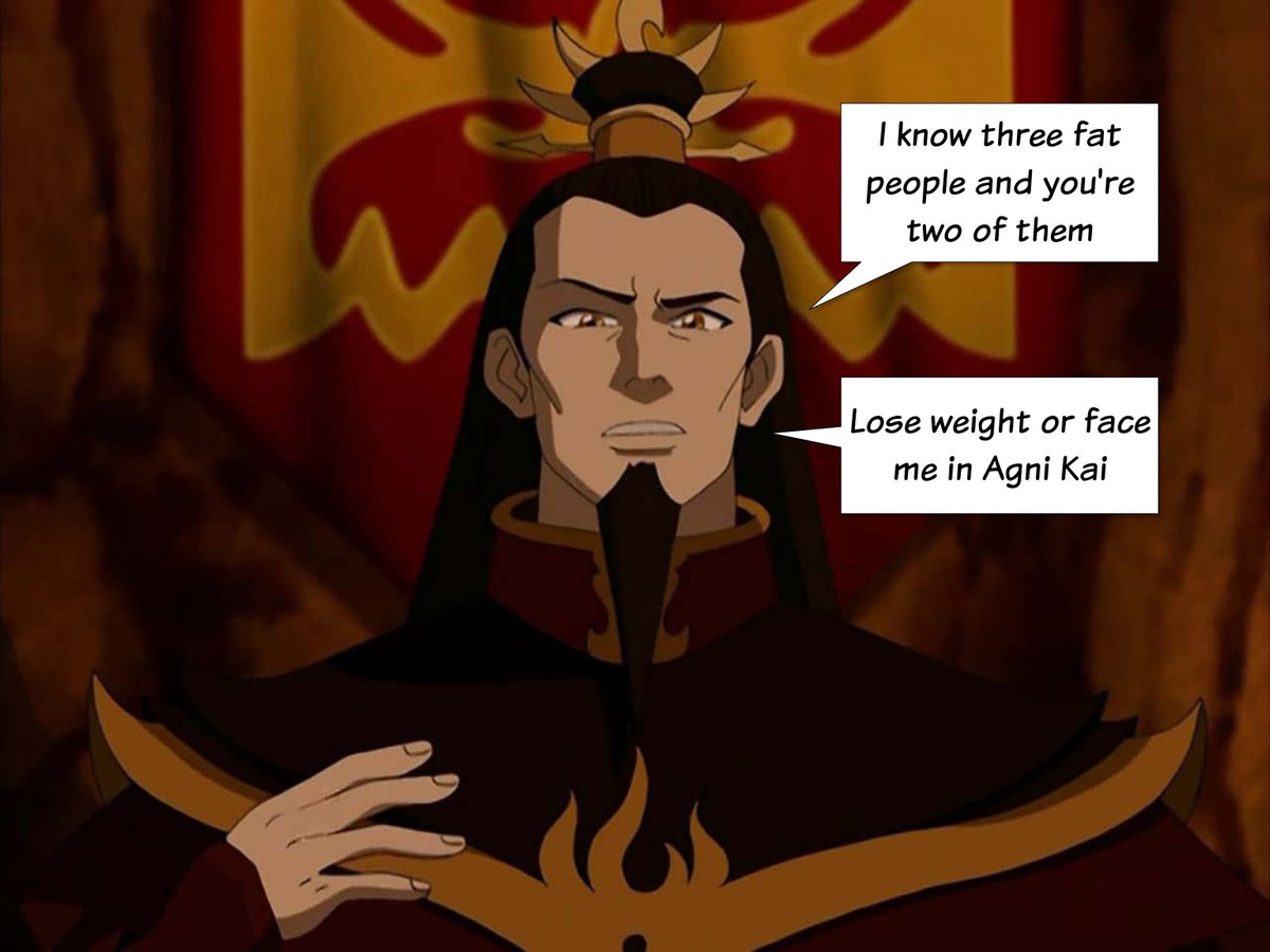 MarieleRedclaw's tweet photo. Fire Lord Ozai would never tolerate this caloric sloppiness https://t.co/ly62iYAKnd