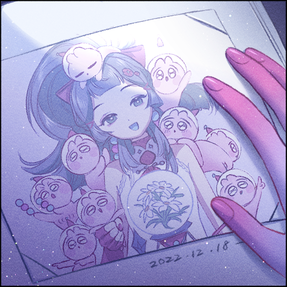 Botanic_Horn's tweet photo. #KOE_art
我畫了《巡り藍》ECHO ver 企劃的4個段落插畫🍡
剛好領到頭尾段，結尾決定把我們爬在摳誒身上的畫面記錄起來🥹 https://t.co/dQB5zvhtzc