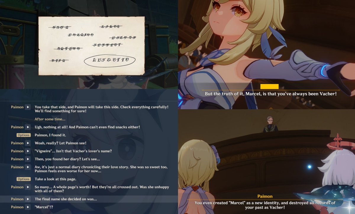 fontainecakes's tweet photo. thinking about how, in fontaine act ii, the name "marcel" was revealed to actually be the name vacher &amp; vigneire chose for their future child... and as for how that trial went, then considering recent events... https://t.co/sWxFFEXB0U