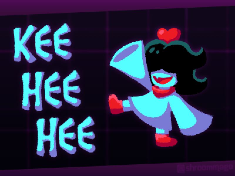 ShroomMage's tweet photo. had to doodle the aqua gremlin i love her #deltarune #deltarunespoilers https://t.co/iaFlZvWPle
