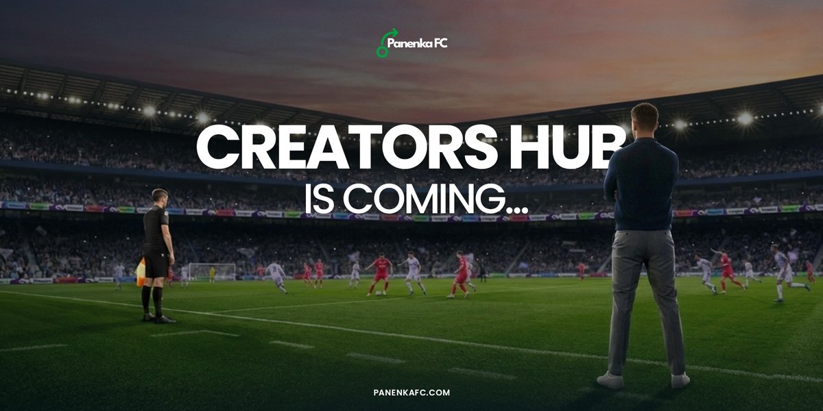 PanenkaFC90's tweet photo. 𝐂𝐫𝐞𝐚𝐭𝐨𝐫 𝐇𝐮𝐛 𝐢𝐬 𝐜𝐨𝐦𝐢𝐧𝐠 𝐭𝐨 𝐏𝐚𝐧𝐞𝐧𝐤𝐚 𝐅𝐂!

We're excited to share that we're finally ready to open the doors for creators to launch and manage their own game rooms directly on our platform.

As a football community admin, FPL enthusiast, YouTuber or football podcaster, Creator Hub gives you the tools to turn your audience into active matchday participants.

You’ll be able to ;
⚽️ Run free-to-play game rooms
⚽️ Launch monetized competitions
⚽️ Create branded experiences for your community and lots more.

Application for early access to Creator Hub drops soon…👀