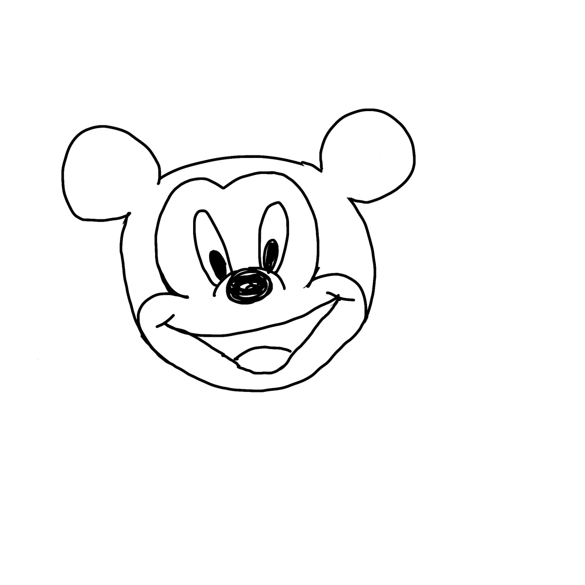 yis443_'s tweet photo. ミッ〇ー描き直しの変移。ﾊｨ。 https://t.co/66UtB1Pb0M