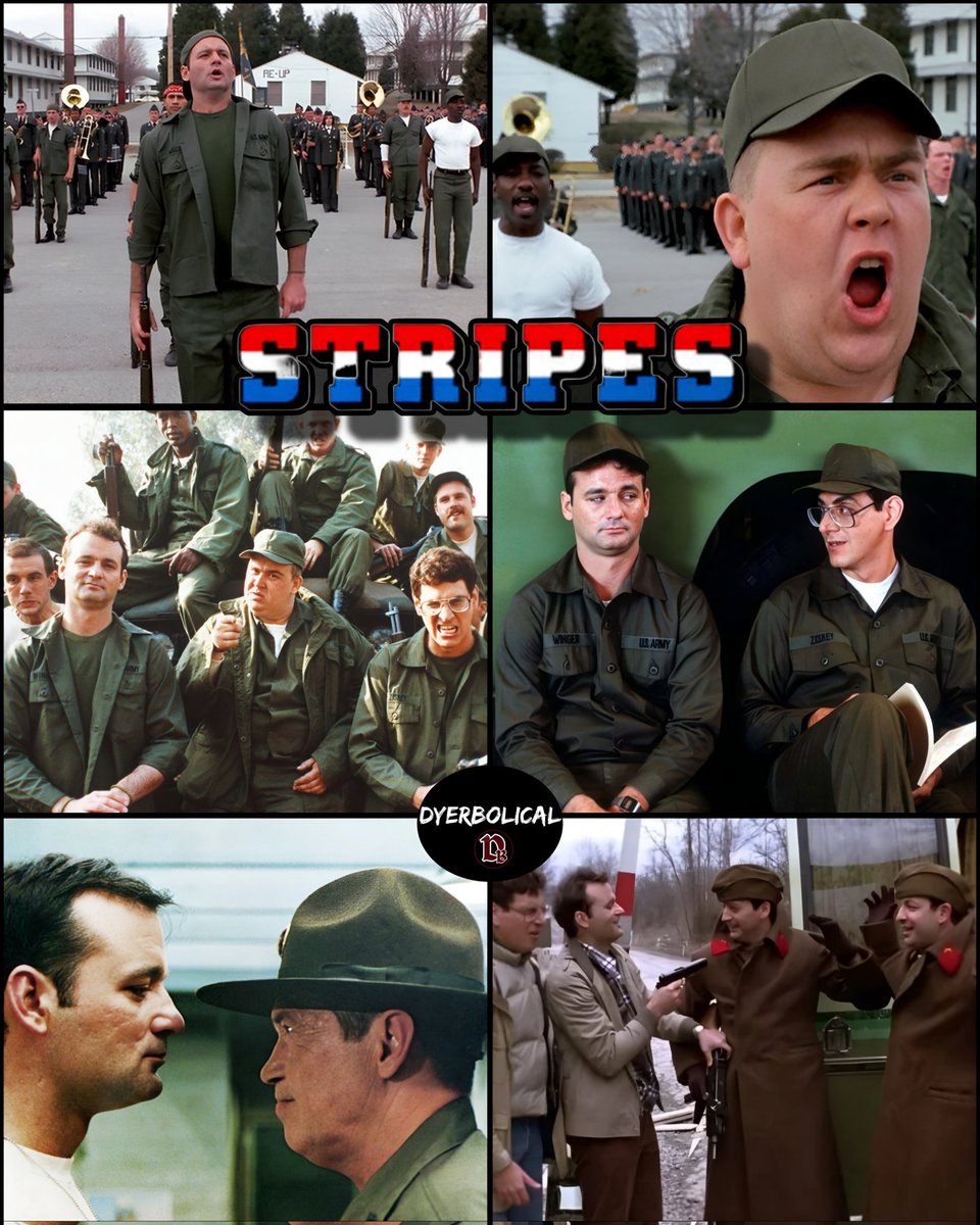 RetroMoviesDB's tweet photo. Happy 45th anniversary to Stripes (1981)

What a fun film. https://t.co/v7tyLxtkZy