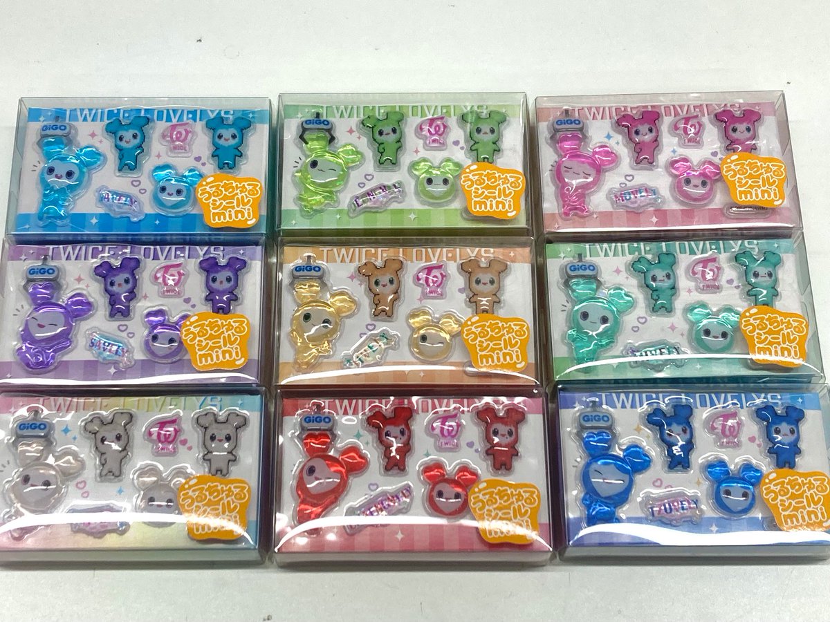 新景品入荷情報】 TWICE LOVELYS×GiGO限定景品 『うるちゅるシールミニ