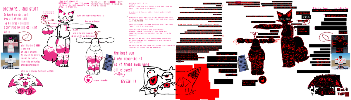 Tarm1te_'s tweet photo. I dont know what to call this I dont want to look at it
you cant make me look at it longer. 
a reference sheet for me and myself. two combined together. https://t.co/KyzaWrPGRf