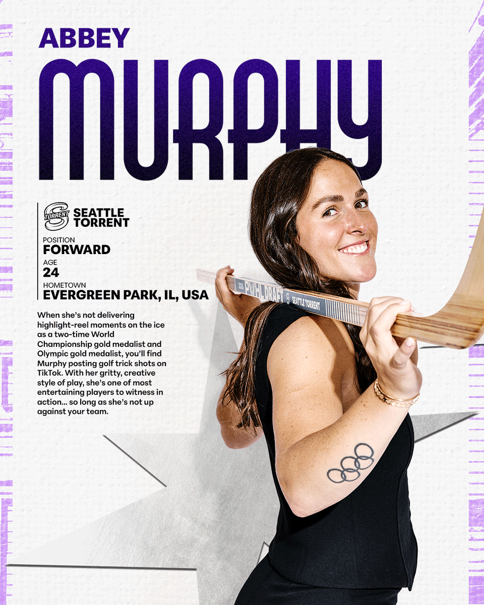 thepwhlofficial's tweet photo. Abbey Murphy 2️⃣ @PWHL__Seattle https://t.co/Ayuh1akCKH