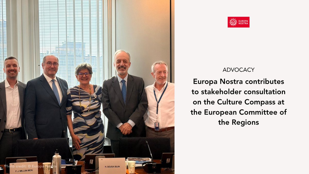 europanostra's tweet photo. We contributed to a discussion on Cultural Heritage &amp; Funding Possibilities at the @Europarl_EN this week, hosted by @PacoMillanMon.

As negotiations on the future EU budget advance, we call for stronger crosscutting support for cultural heritage as a strategic resource 🇪🇺🤝 https://t.co/AgMeCL5PAc