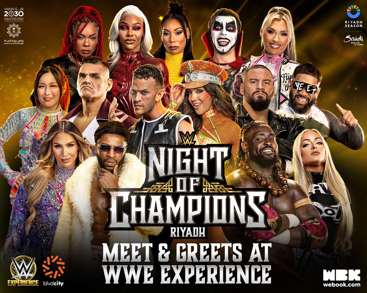 Fans_Ticket_2's tweet photo. ليلة ينتظرها عشاق المصارعة من حول العالم 🔥
توفرت لدينا تذاكر  الميت اند قريت جميع الايام 🫡 
 متوفر تذاكر!القروب الاول ✅
متوفر تذاكر،القروب الثالث ✅
“WWE Meet &amp; Greet”

اضغطوا على الرابط في البايو لحجز تذاكركم.✅ https://t.co/FoYSfdK19L