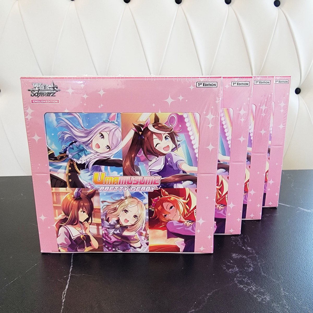 ArcaneMaidCafe's tweet photo. 🏇 THE RACE IS ON! #Umamusume: Pretty Derby from Weiss Schwarz is finally in store!
Available now for pickup & online order at our Arcadia cafe: 🏁 Race 1 & Race 2 Trial Decks 📦 12-Pack Booster Boxes
Grab yours before they sell out! Stay tuned for staff pack openings soon! ✨
#WeissSchwarz #AnimeTCG