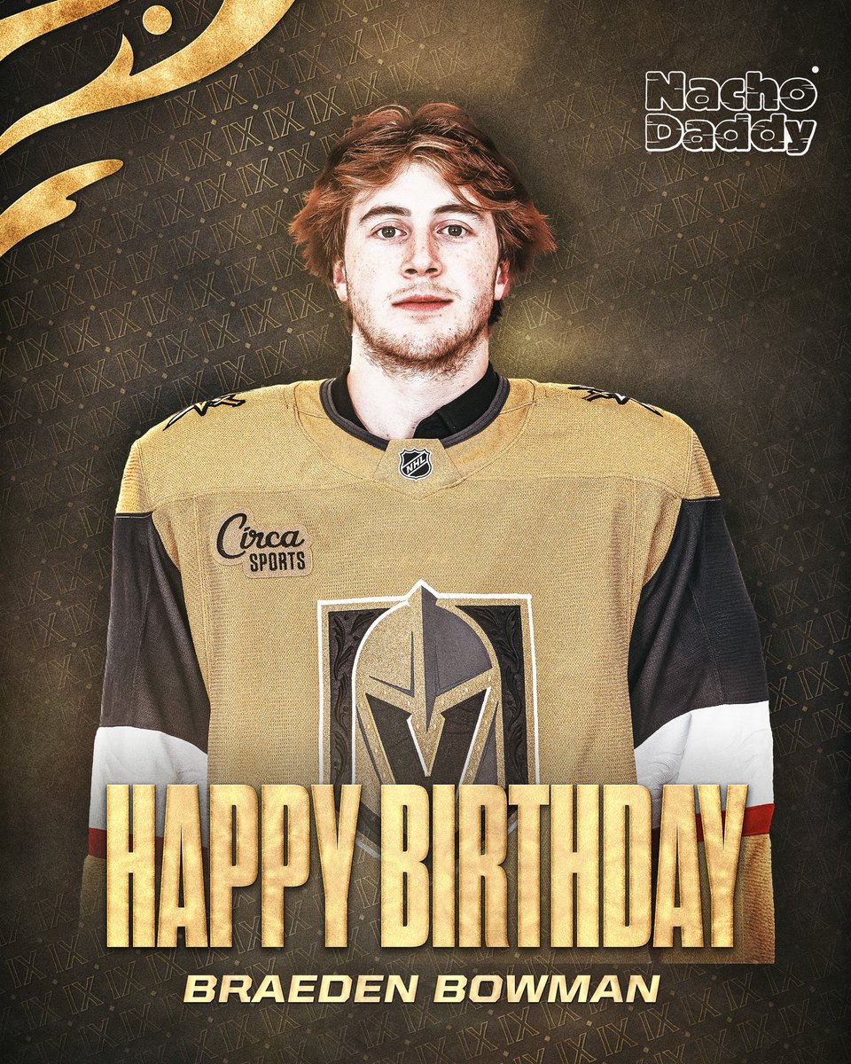 GoldenKnights's tweet photo. HAPPY BIRTHDAY, BO!! 🥳☠️

#VegasBorn | @nachodaddylv https://t.co/slOIbdCEbW