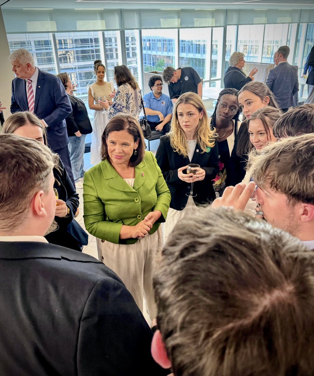 MaryLouMcDonald's tweet photo. It’s inspiring to hear young Irish people and our diaspora speak about the historic opportunity that Irish unity represents for their generation.

Sinn Féin’s Irish Unity Bill will be debated in the Dáil on the 7th of July. It is an unprecedented opportunity to begin planning for Irish Unity, and one we must seize. 

Together, we are writing the next chapter of Ireland’s story.