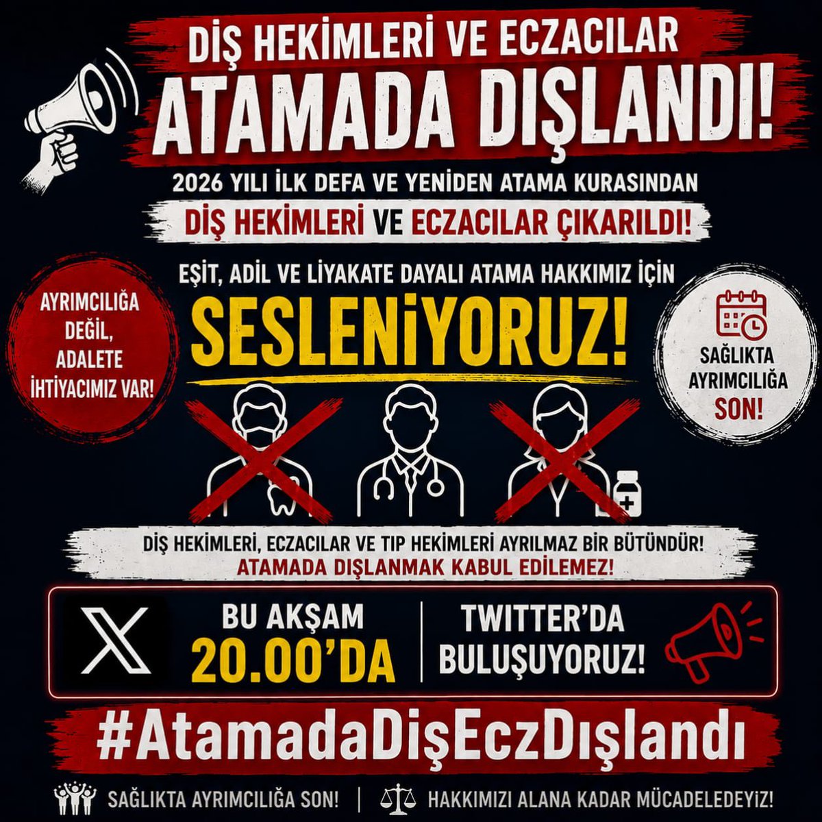 cetiinbuket's tweet photo. Durum giderek ilginçleşmeye başladı, diş hekimlerini belirli topluluklar dışında komple işsiz bırakacaksınız sanırım. #AtamadaDişEczDışlandı
@suayipbirinci @erolozvar @YuksekogretimK @drmemisoglu @profokumus_ @RTErdogan
@dryasinerkoc @saglikbakanligi
@memetsimsek @eczirfan https://t.co/IoDtbjp6Aw
