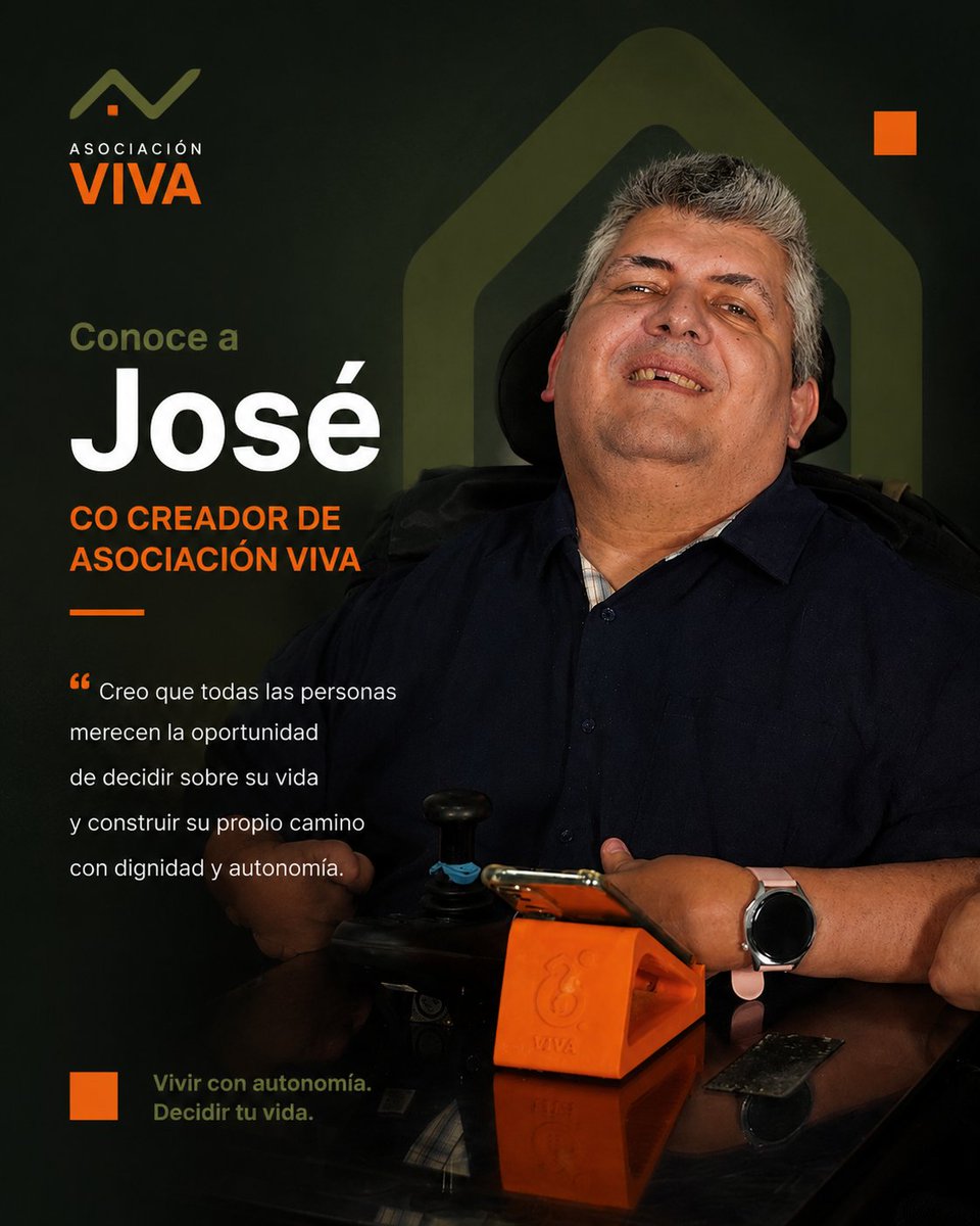 Proyecto_Viva's tweet photo. José no creó Asociación VIVA porque vio un problema.
La creó porque vive esa realidad todos los días.

Como muchas personas con discapacidad, José ha experimentado lo que significa depender de horarios, normas y decisiones tomadas por otros.

#AutonomíaPersonal https://t.co/gJ8jZBIG8j