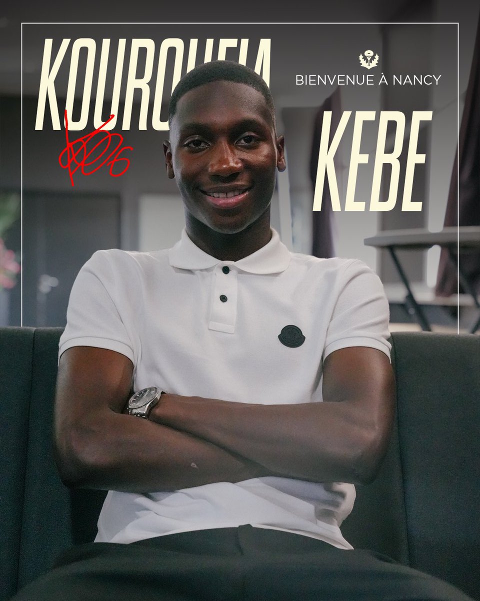 asnlofficiel's tweet photo. ⚖️ Milieu défensif de 20 ans, Kouroufia Kébé est la cinquième recrue nancéienne de l’été ✍️

Formé à Blois puis à Orléans, Kouroufia Kébé rejoint l’ASNL pour les 3 prochaines saisons 🔴⚪️

Bienvenue à Nancy, Kourou’ 👋

#ASNL #Histoire #Ensemble #Ligue2BKT https://t.co/ttWlfnXx2K