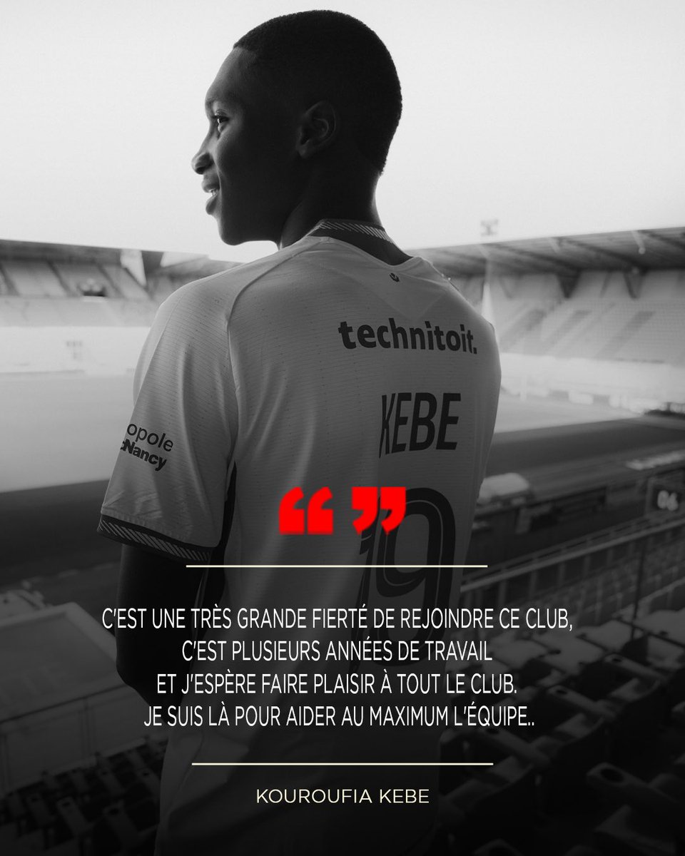 asnlofficiel's tweet photo. ⚖️ Milieu défensif de 20 ans, Kouroufia Kébé est la cinquième recrue nancéienne de l’été ✍️

Formé à Blois puis à Orléans, Kouroufia Kébé rejoint l’ASNL pour les 3 prochaines saisons 🔴⚪️

Bienvenue à Nancy, Kourou’ 👋

#ASNL #Histoire #Ensemble #Ligue2BKT https://t.co/ttWlfnXx2K