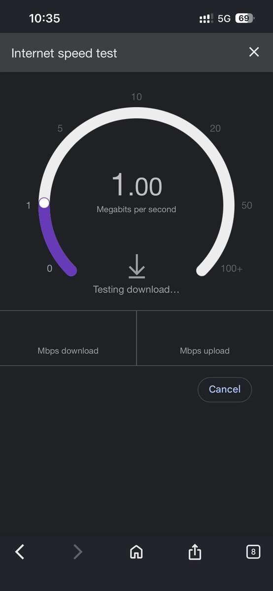 mayank8016's tweet photo. Is this what you call 5G speed, @airtelindia @Airtel_Presence? Paying for a postpaid 5G connection and getting less than 1 Mbps download speed. I can barely use the internet! Please look into this immediately. https://t.co/vz4o5Kfh1o