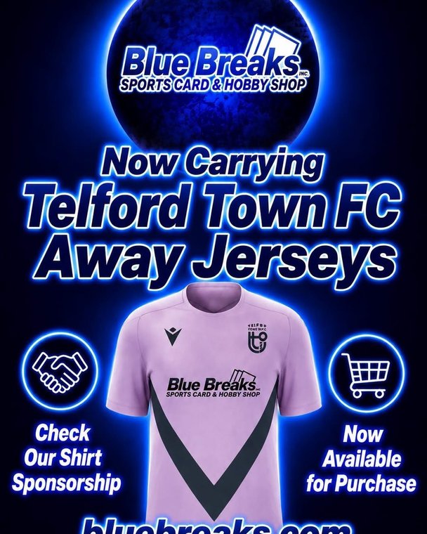 TelfordTownFC's tweet photo. new away kit for TTFC

#nonleague #football #clubshop #lcs #cardshop #topps #sponsorship
https://t.co/rBC2I7kaZb https://t.co/YzAwurjqz9