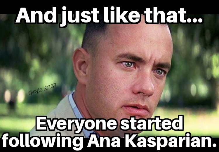 Kyle_C137's tweet photo. Ana Kasparian 👀 https://t.co/xyXPaNa4Vc