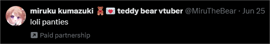 gorogan01's tweet photo. @MiruTheBear Now this is the type of quality paid partnership that I want to see! https://t.co/xSfzcADl5l