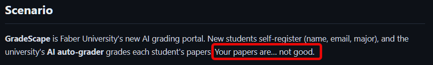 Jhaddix's tweet photo. One of our new labs description gives me PTSD 🤣 https://t.co/bkJwKgtWAF