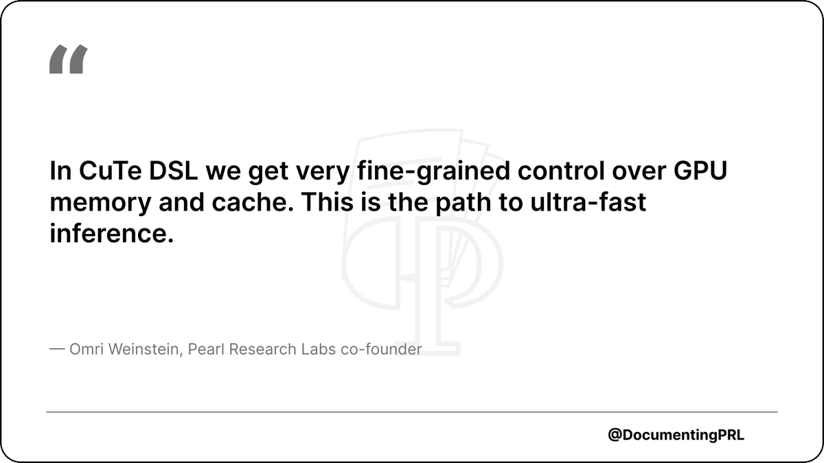 DocumentingPRL's tweet photo. Pearl's miners are paid $PRL to serve AI inference, so every speedup makes the compute they sell more competitive. The fused kernel was one.

@prlnet co-founder @WeinsteinOmri explains: https://t.co/PqaHn8Vh0G