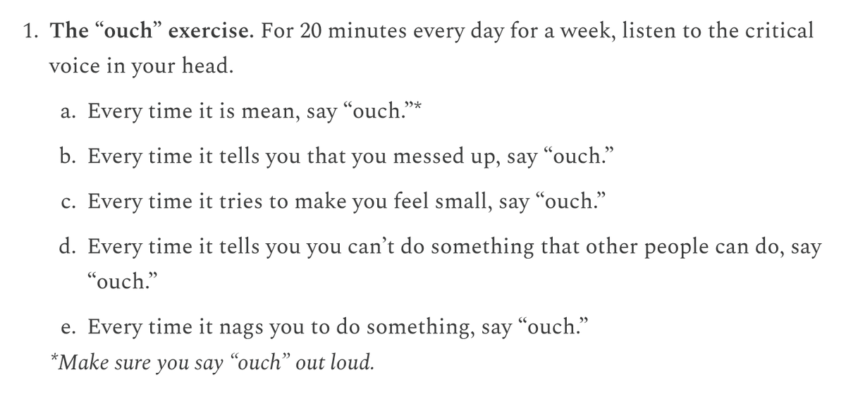 Love this "ouch" exercise from @FU_joehudson