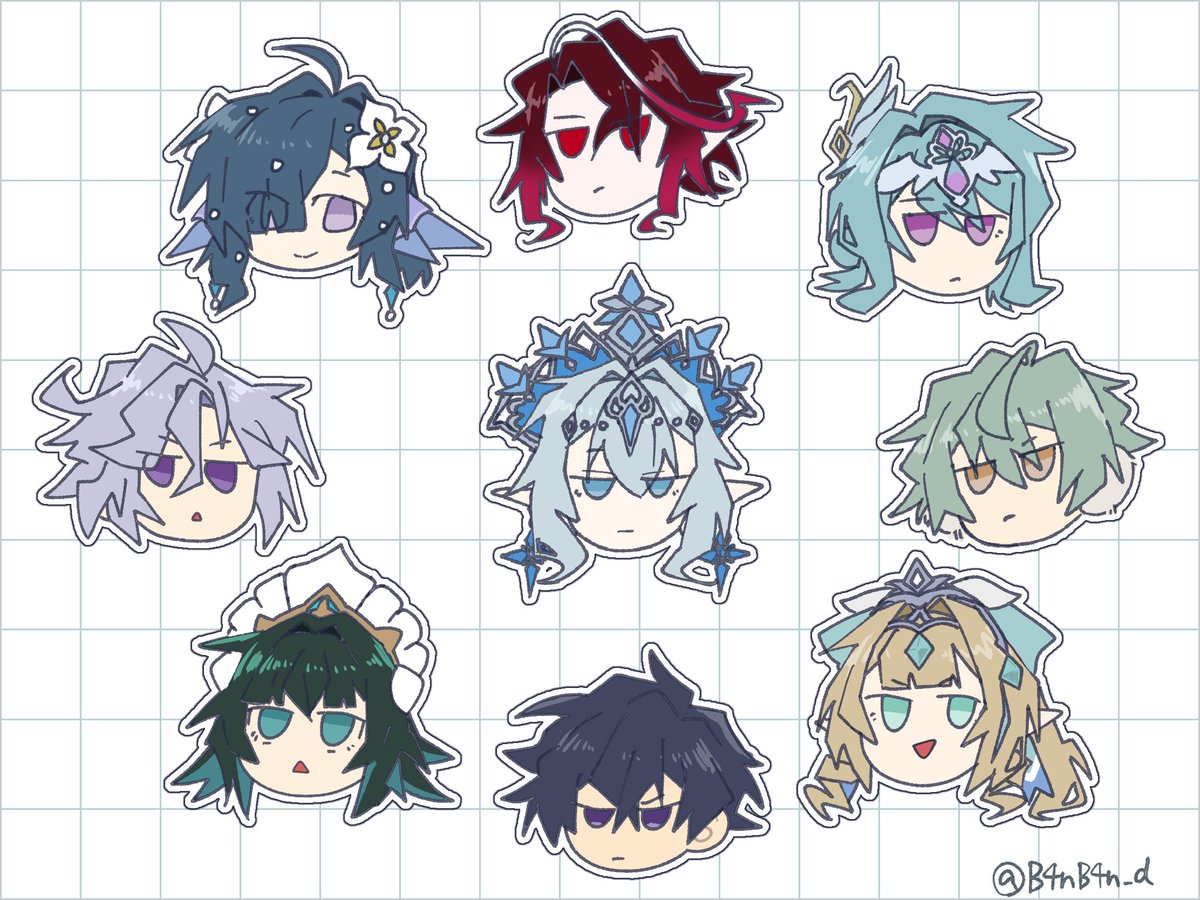 B4nB4n_d's tweet photo. スネージナヤPVの新キャラクターたち https://t.co/FAGrS0Stxt