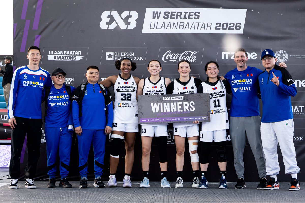 3x3Mongolia's tweet photo. Yes!!! 🙌 

Ulaanbaatar Amazons 🇲🇳
@FIBA3x3 WS Ulaanbaatar 

Winner 🏆🥇 + 14,000$ 💵 

MVP Amare Robinson 🎖️

#3x3WSUlaanbaatar https://t.co/k1rsUegQ55