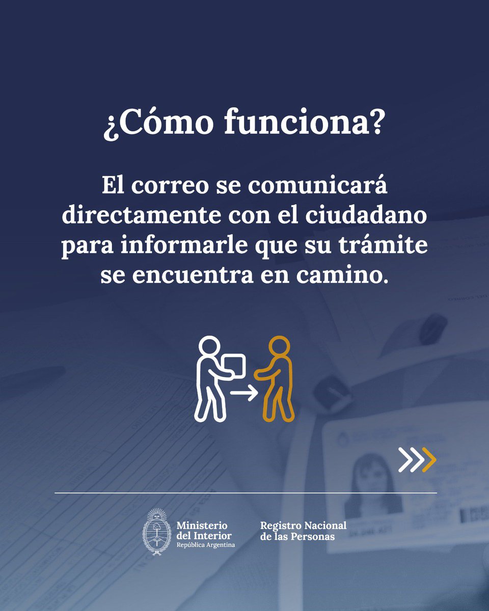 renaper_ar's tweet photo. Al realizar tu trámite, recordá que podés autorizar al Renaper a compartir tu información de contacto con el correo postal.
De esta manera el correo podrá comunicarse directamente con vos para informarte que el trámite se encuentra en camino. https://t.co/QauQYcH32y