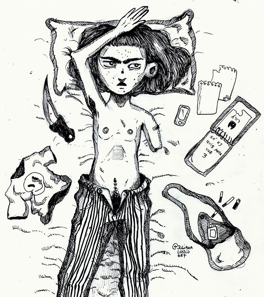 julianalssart's tweet photo. eu amo meus desenhos de 2019, qndo eu comecei a usar hachuras 🙏 https://t.co/euq653AZO1