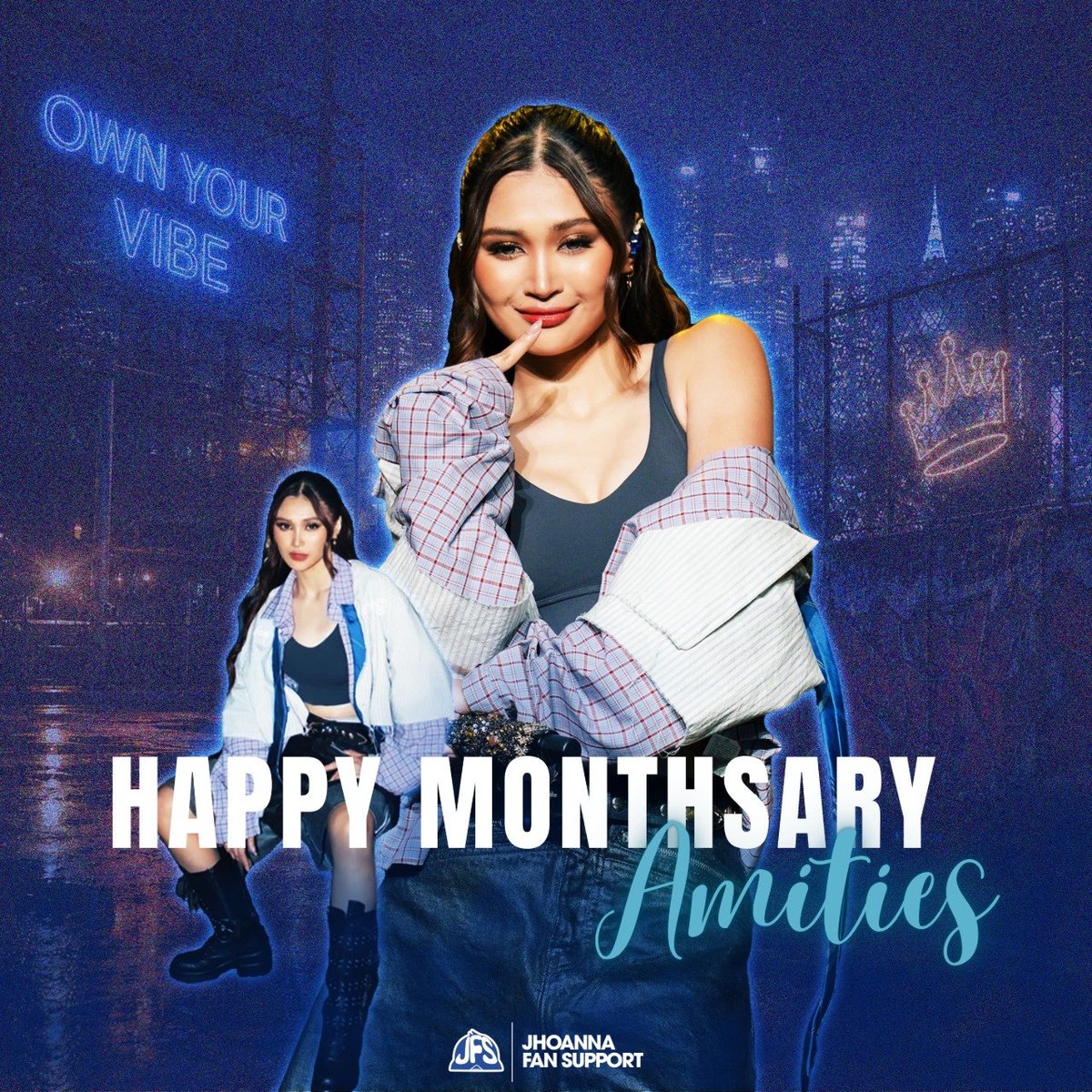 jhofansupport's tweet photo. HAPPY AMITY DAY! 💙

Today’s Amity Day just hits a little differently.

Seeing Jhoanna conquer another milestone with her BINI sisters while continuing to make every Amity proud is more than enough reason to celebrate. Thank you for giving us another weekend we’ll always look back on with so much pride and love. 

And to every Amity, thank you for always showing up—whether it’s cheering from the crowd, watching from afar, or simply celebrating Jho in your own little way. Let’s continue making more memories together and keep this community the safe space that she will always have in us.

@bini_jhoanna , as you take SIGNALS around the world, we hope you carry with you the love of every Amity. We hope you’re getting all the rest and recovery you deserve. Always remember that we’ll be right here—quietly cheering for you until you come home. 

Here’s to more memories, more milestones, and more signals we’ll get to share together.

Mahal ka namin lagi, Jho. Hanggang dulo. 💙

#BINI #BINI_Jhoanna #JhoannaFanSupport