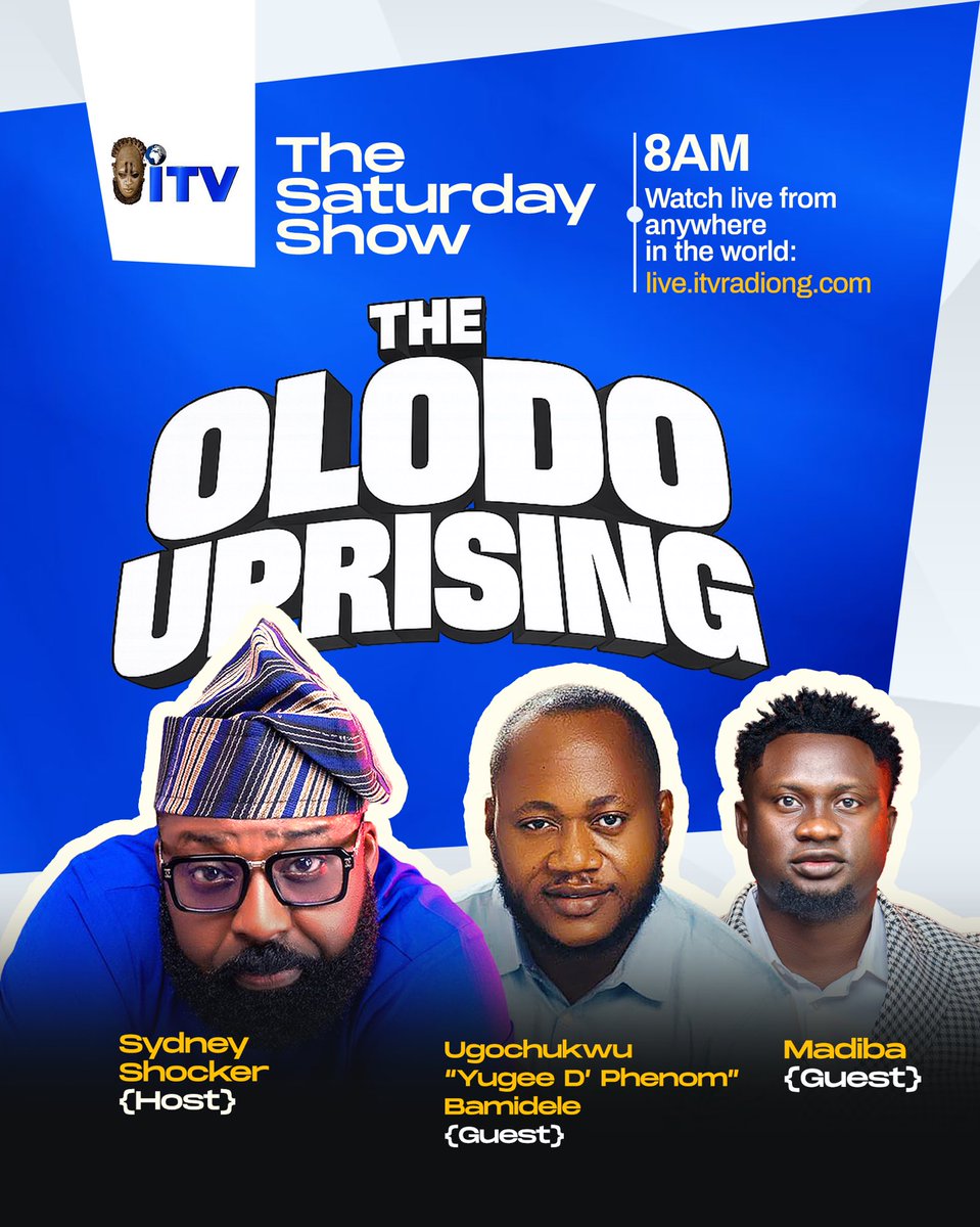 ITVRADIONG's tweet photo. Don’t miss this hot soup served super fresh tomorrow morning #theolodouprising !!
#nsfwtwtًً #PARvAUS #paofc #weekendkickstarter
Clock it 👌🔥🔥 https://t.co/yBW8aJUcVj