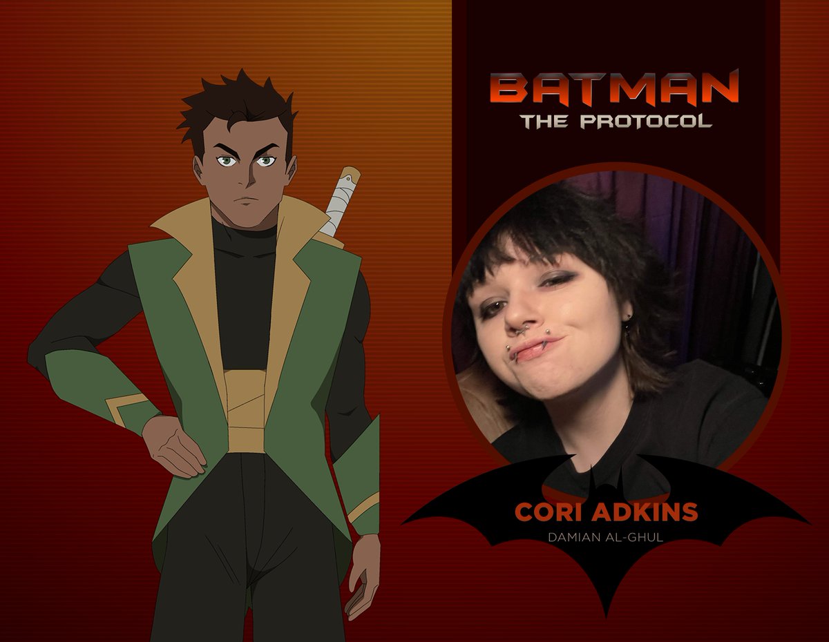 BatmanThePRTCL's tweet photo. There will be no mercy from him. Cori Adkins is Damian al-Ghul in Batman: The Protocol, a fan animated series. @corizbetter https://t.co/EmwmwNzUBU