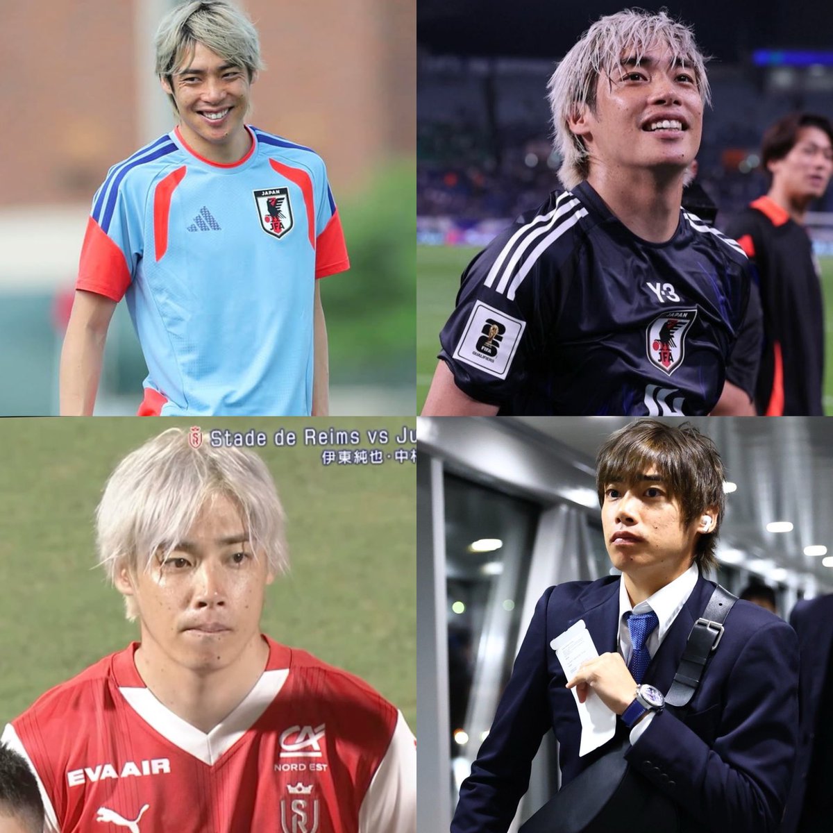abruuu002's tweet photo. Nakamura is hot for sure but can we please talk about number 14 Junya Ito? https://t.co/XY60BHbEEF